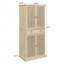 Armoire de rangement à 4 portes avec 1 tiroir et 4 tablettes intérieures réglables