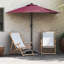 Garden Parasol Polyester and Steel Outdoor Umbrella Patio Sunshade-143755308-143755306