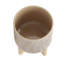 S/2 5/8" MESH PLANTER W/ STAND, TAN