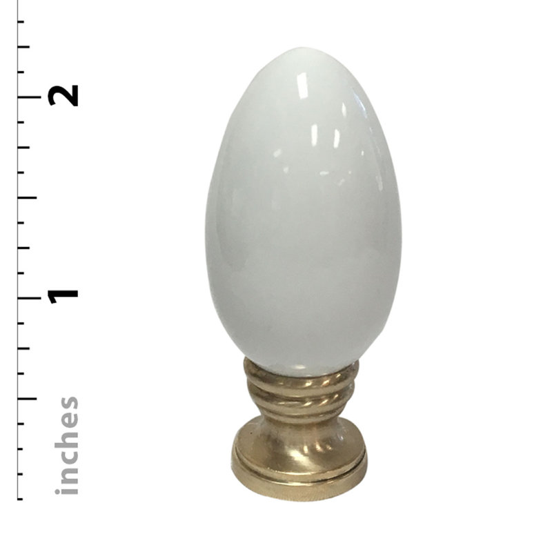 Faiteau de lampe en céramique en forme d'œuf, Blanc