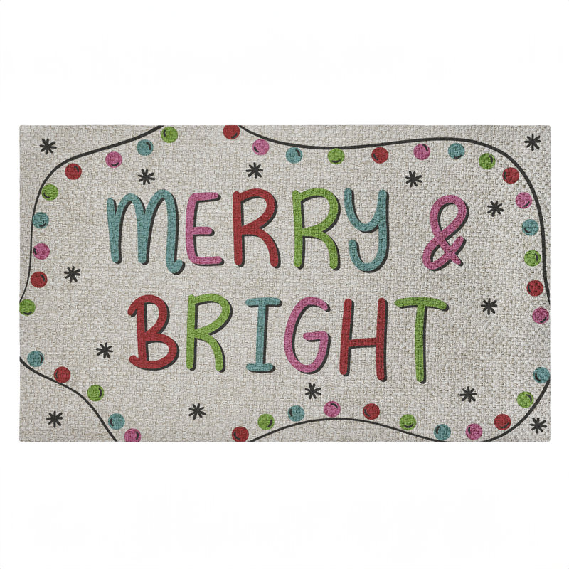 Paillasson Merry & Bright Ornament