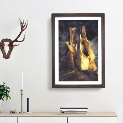 Ballerinas Slippers - Picture Frame Graphic Art Print