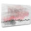 Pink Sunset Above a Forest in Abstract - Wrapped Canvas Drawing - Wrapped Canvas-55338174