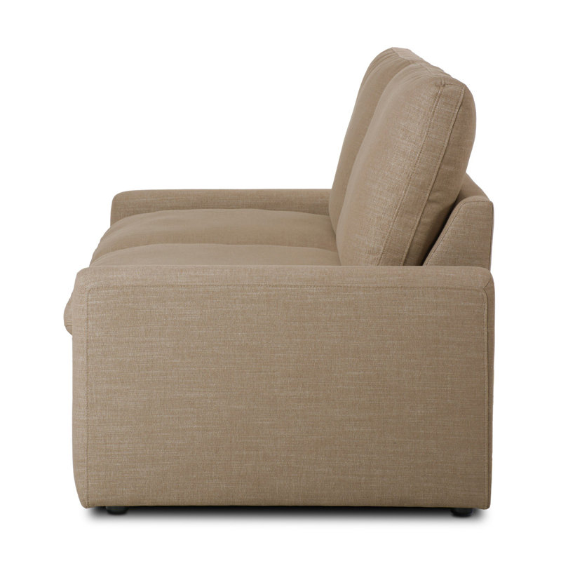 Tillery 78" Upholstered Power Reclining Loveseat, Nomad Taupe Crypton Performance Weave