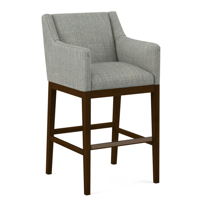 Upholstered Stool, 61536-78, Pecan