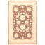 Tapis zone en laine brun/ivoire 2 pi 10 po x 4 pi 8 po noué la 2010 chobi one-of-kind Pande