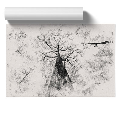Below the Forest Watercolour - Frameless Print