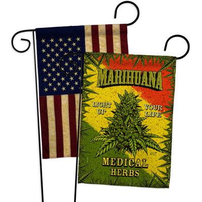 Double Sided 18.5'' H x 13'' W Polyester Garden Flag
