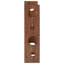Solid Wood Open Shelving Wine Bottle Rack Brown