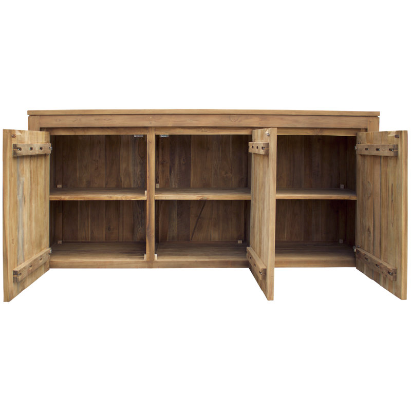 Buffet teck 3 portes recyclé Leisa