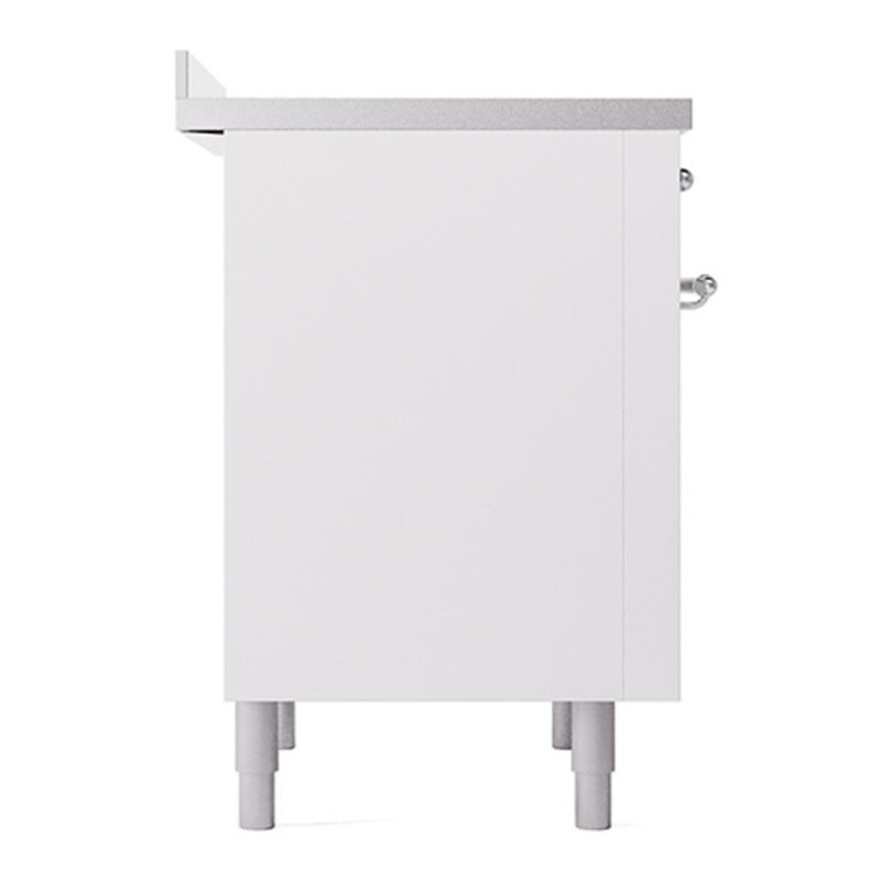 ILVE Nostalgie II 36 in Induction Range, White/Chrome