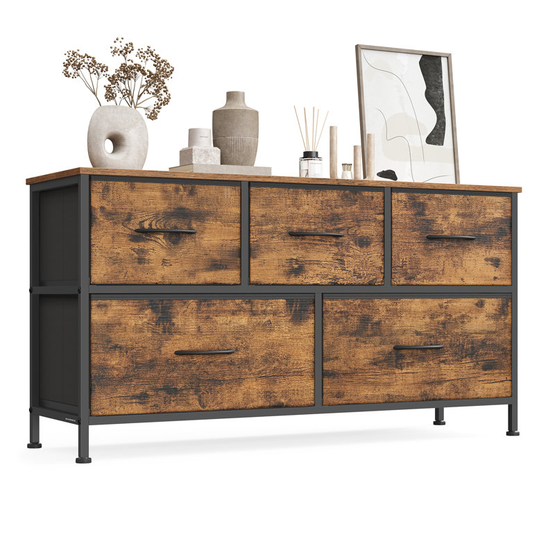 98.8 cm W Chest of 5 Drawers