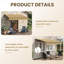 Retractable Patio Awning with Polyester Cover ,Door Canopy,Window Awning,Freestanding Awning-124606172-126123549