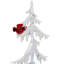 LED Lighted Acrylic Icicle Tree With Cardinals Christmas Decoration