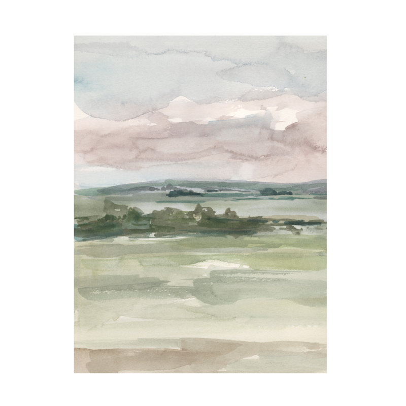 Reproduction sur toile de bolognaise, "Distant Treeline Vista I" par Ethan Harper, H 24 po x l 18 po
