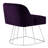 Zena Velvet Upholstered Vanity Stool For Bedroom Makeup Room-1683636517