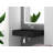 Juniper 24" Wall Mounted Solid Surface Floating Bathroom Sink with Concealed Drain - Black-67247470