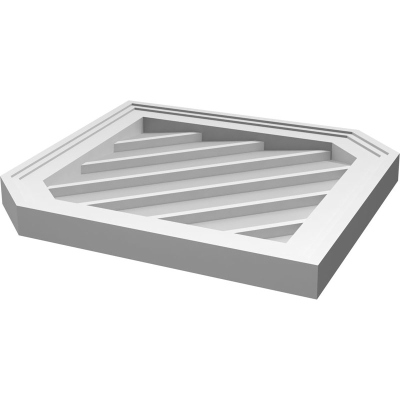 Ventilé vertical à pignon vertical 13/12 po, H 26 po x l 20 po x P 1,5 po