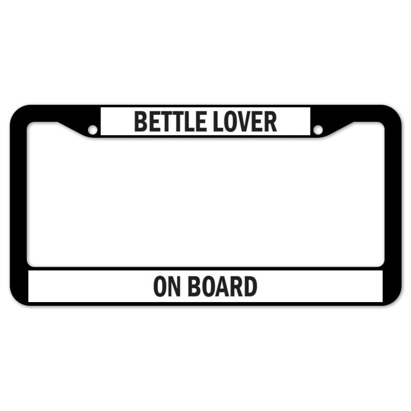 Bettle Lover on Board Plate Frame