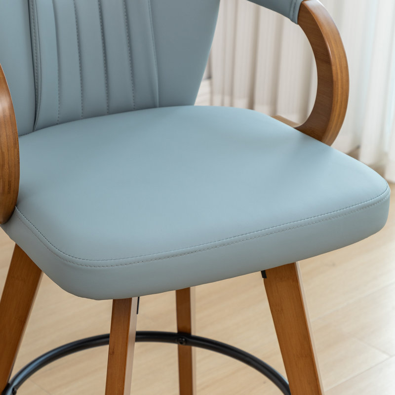 Tabourets de bar, 4, Tabouret de comptoir (siège d'une hauteur de 26,3, Bleu
