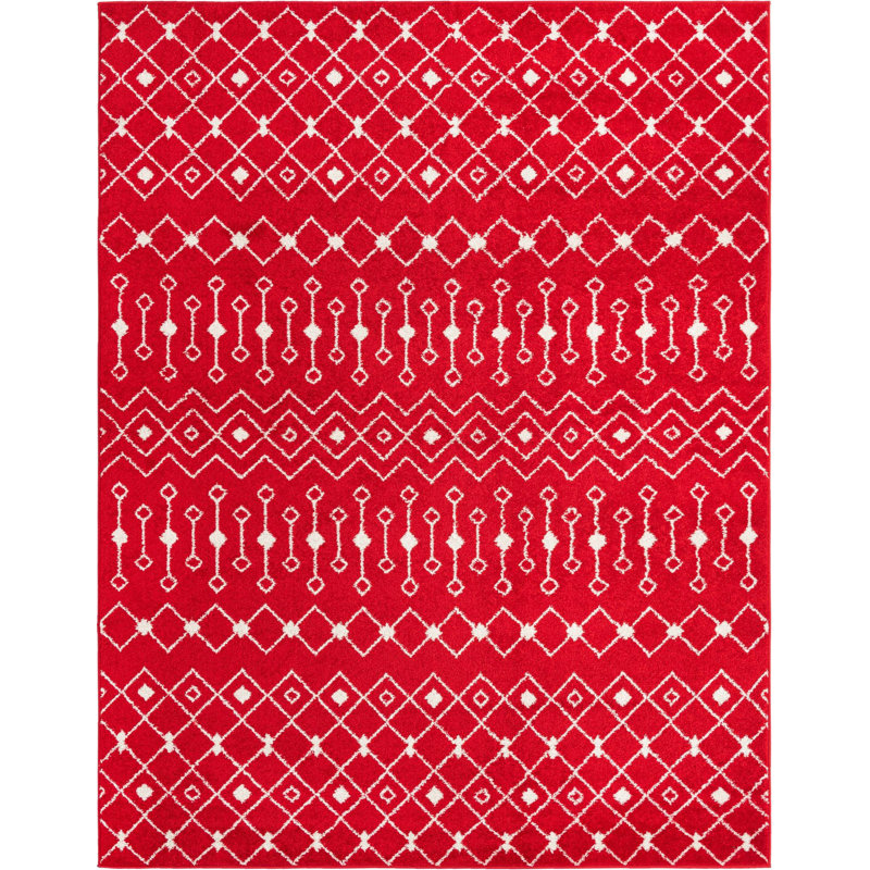 Geometric Indoor Rug, Rectangle 7'10" x 10'