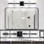 Meuble-lavabo moderne pour salle de bain - abat-jour en verre givré à 4 ampoules à DEL, luminaire mural noir chic-237180008