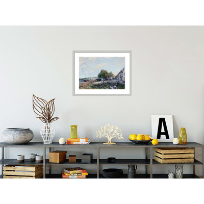 Saint Mammès-Morning par Alfred Sisley - impression giclée sur cadre