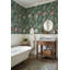 Papier peint botanique, oiseaux, papier peint