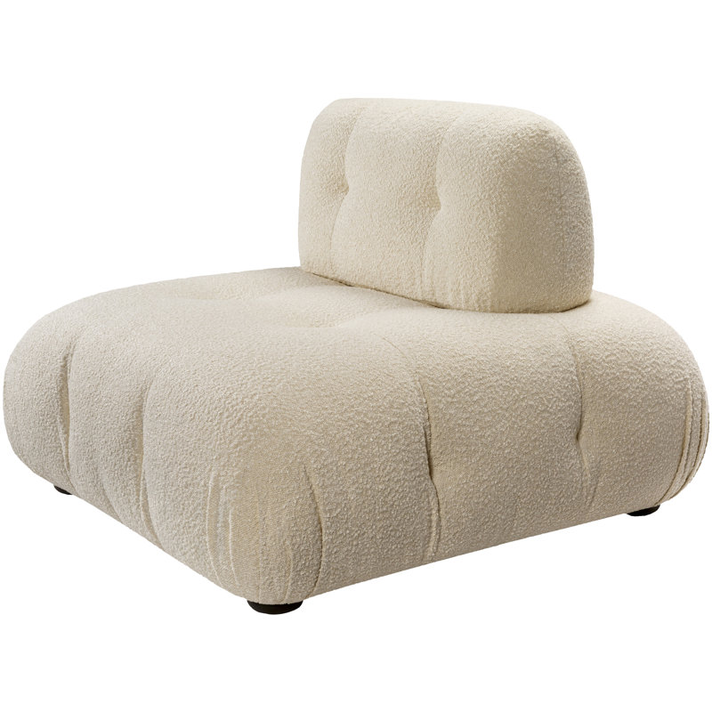 Grand fauteuil d'appoint 34 po Bernabe, Crème