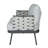 Mariano Steel Loveseat And Table-542076899-542076897