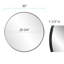 Miroir rond en acier inoxydable