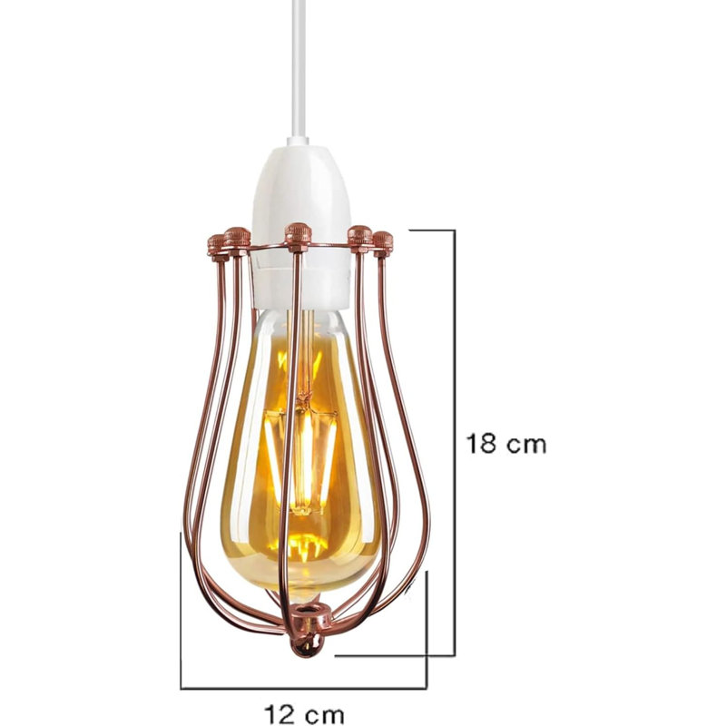 18cm H Metal Novelty Lamp Shade, Red