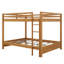 Lit superposé grand sur grand avec garde-corps et échelle encastrée, lit superposé en bois pour les adolescents et les adultes, aucun sommier nécessaire-1535781883
