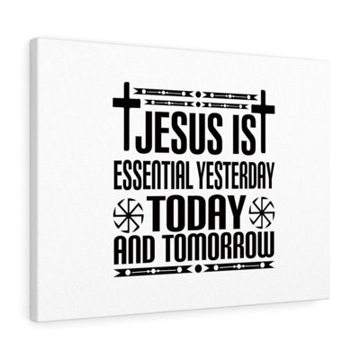 Jesus Is Essential Cross - Wrapped Canvas Print