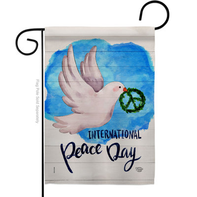 Drapeau de jardin en paix 19 x 13 po Peace Inspiration Expression