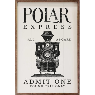 Admit un train blanc polaire Express