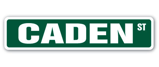 Plaque de rue Caden en plastique robuste 4 po x 18 po