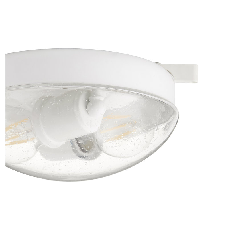 Ensemble de 2 lumières de globe à ventilateur de plafond universel 2 lumières, Blanc studio
