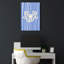 Impression d'art mural nautique crabe bleu côtier-129772172