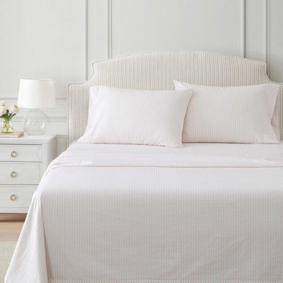 Ensemble de draps en percale de coton imprimé Martha Stewart