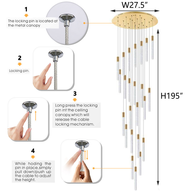 Apostolia 36 - Light LED Chandelier