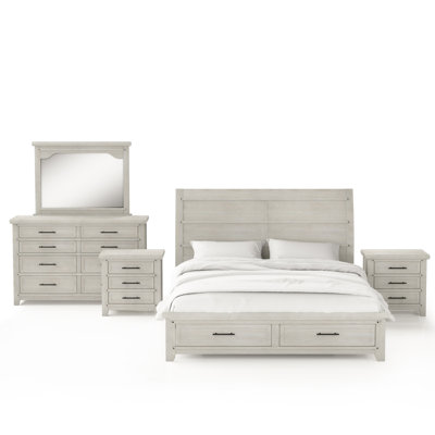 Amasa Solid Wood Piece Bedroom Set