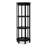 Black Solid  Wood Display Cases-121251113