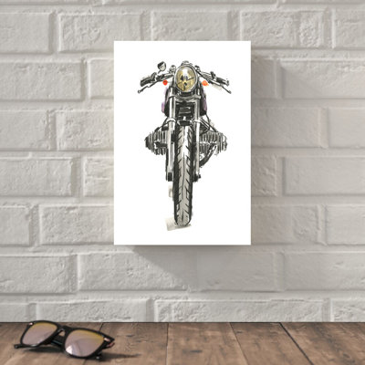 «Motorcycles In Ink II» par Annie Warren - peinture sur toile tendue