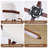 Swivel Dining Chairs, Faux Leather Upholstered Armchairs With 360Â° Rotation, Mid-Century Modern Chair With Solid Wood Legs For Kitchen, Dining Room, Living Room-948326511-948326506