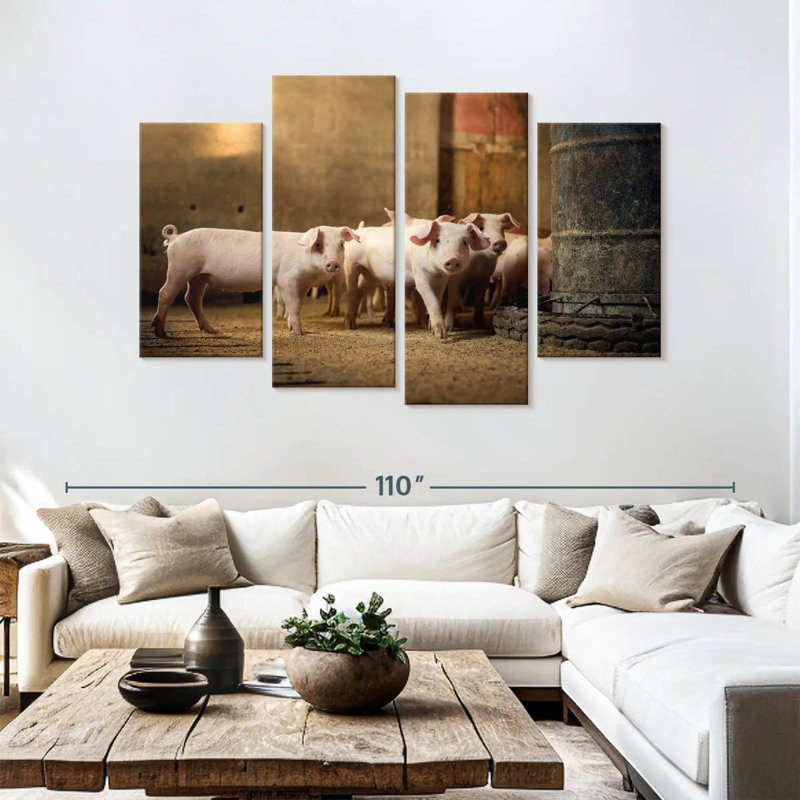 Brampt Piglet Troupe, 54"H x 84"W