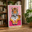 Tiger Face Forward Modern - Print-136784263-136784264