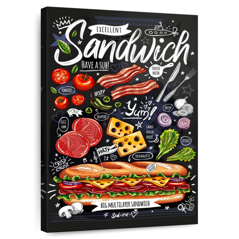 Yarlin Sandwich Sub, 48" H x 32" W
