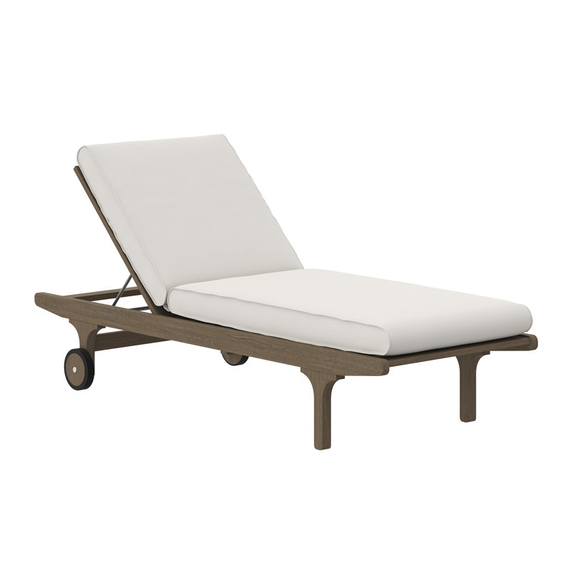 Chaise longue d'extérieur en teck Saratoga