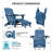 Firepit Chairs Wood Texture Foldable Adirondack Chair With Ottoman-692808109